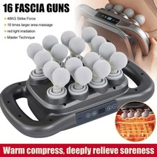 16 Head Massage Gun Deep Tissue Massager 3 Modes 30 Speed Levels Muscle Relax