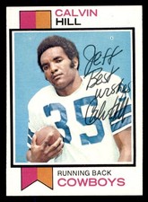 1973 Topps Football #35 Calvin Hill Signed Autograph (no COA)