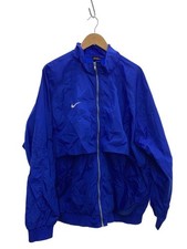 NIKE Giacca Poliestere BLU Tinta Unita