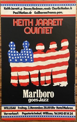 KEITH JARRETT QUINTET  Goes Jazz WILLISAU Freitag Poster