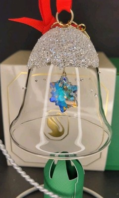 Swarovski Crystal Dillard's 2025 EXCLUSIVE! holiday Bell Ornament 5701644 NEW!!