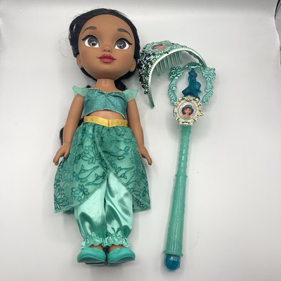 #ad My Friend Jasmine Disney Princess jakks Ages 3 Easy to Dress With Wand Crown $38.30
