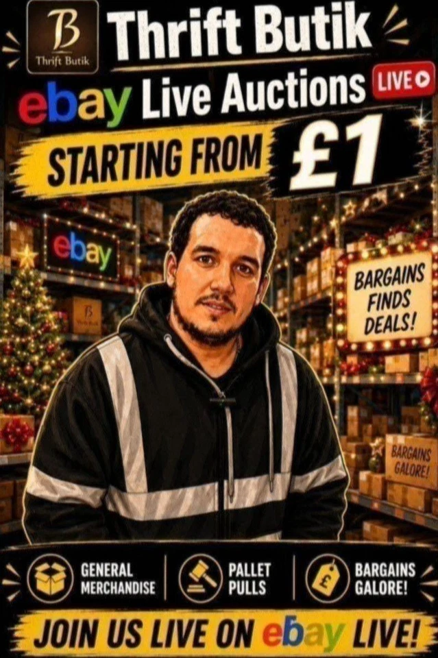 £1 Start Live Auctions With Richard – General Merch, Pallet Pulls & Bargain