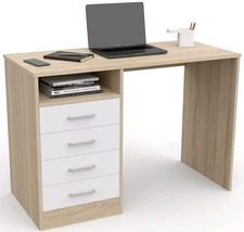 Mesa PC escritorio  juvenil moderno 4 cajones, mesa de oficina, Ordenador 