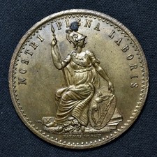 ND Ireland, Dublin, Royal Dublin Society, Admit One Brass Ticket, W.2622