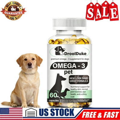 #ad #ad Omega 3 for Dogs Skin and Coat Supplement Fish Oil for Dogs Capsule 60 Treats US $11.76