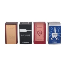 Al Haramain 4 10ml Perfume Set Amber Oud Gold, L'Aventure, Azlan Saffron, Azure