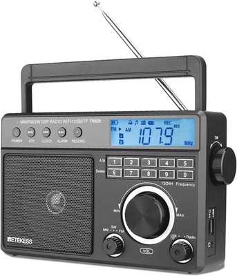 Retekess TR629 Tragbares Radio mit Lautsprecher FM AM SW LW USB SD