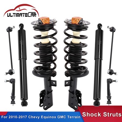 Front+Rear Shock Struts w/ Sway Bar Link For 2010-2017 Chevy Equinox GMC Terrain
