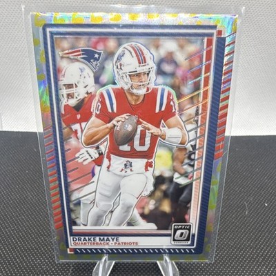 2025 Panini Donruss Optic Drake Maye Flex Emoji Prizm #47  NUMBERED 27/199