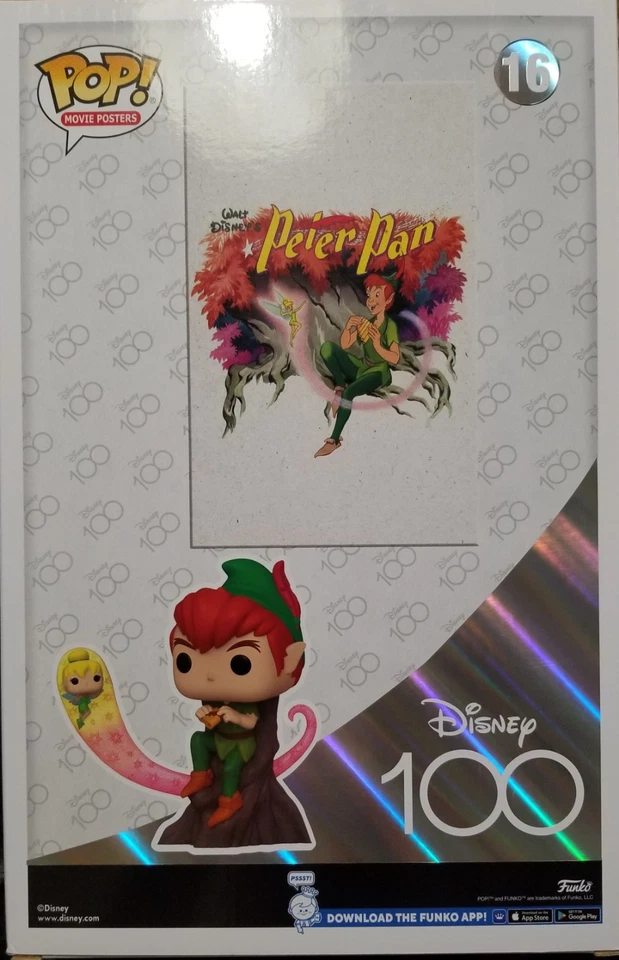 Disney 100 Aniversario Peter Pan y Tinker Bell #16 Pop Vinilo Película Momento Foto 2 de 2