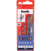 Kwb 423140 Hss Metall-Spiralbohrer-Set 6Teilig 2 Mm, 3 Mm, 4 Mm, 5 Mm, 6 Mm,...