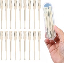 30 Pcs Manual Nose Hair Trimmer, 360  Rotating Nasal Hair Cutter with Ear Picke