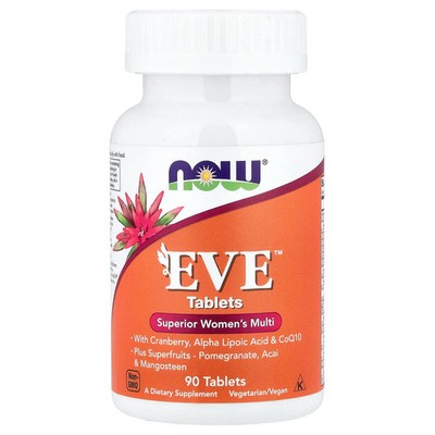 Now Foods Eve Superior Women s Multi 90 Tablets GMP Quality Assured, Vegan,
