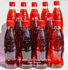 12 Coca Cola Flaschen 1996 Atlanta „100 Jahre Olympische Spiele“ - Komplettsatz
