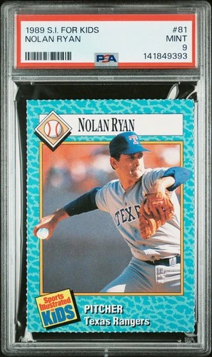 141849393 Nolan Ryan 1989 Sports Illustrated For Kids #81 PSA 9