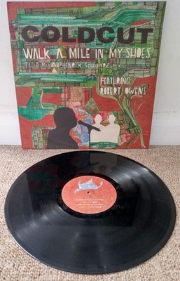 ColdCut Ft Robert Owens Walk A Mile In My Shoes 12'' Vinyl Ninja Tunes 2006 VG+