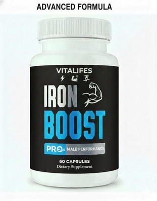 Iron Boost Pro Plus Advanced Performance Supplement for Men's Stamina 60ct