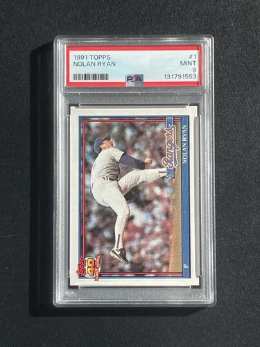 1991 TOPPS #1 NOLAN RYAN RANGERS HOF PSA 9 Brand New Slab!