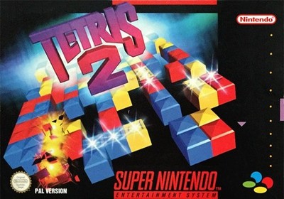 Nintendo SNES - Tetris 2 mit OVP OVP beschädigt