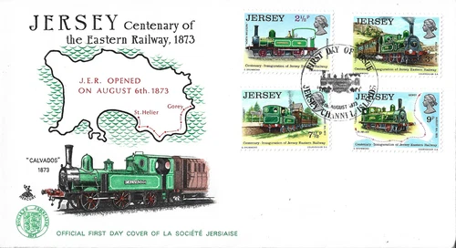 1973 Jersey Railway History (1st series) First Day Cover