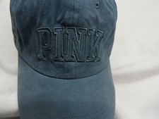 Victoria's Secret PINK - Light Blue Women's Adjustable Baseball Hat / Cap - EUC