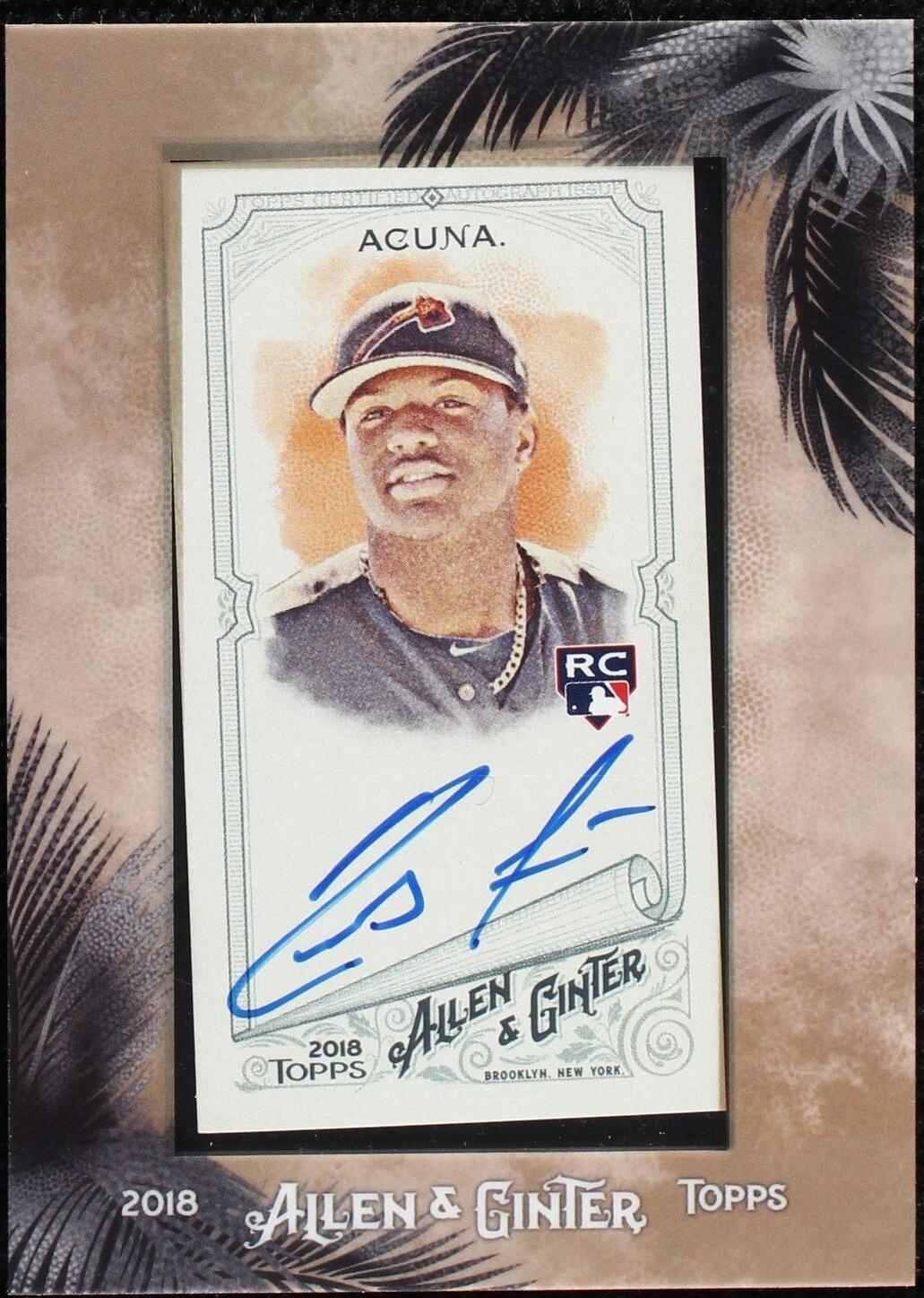 2019 Topps Allen & Ginter - Ronald Acuña Jr. #MA-RA for sale | eBay