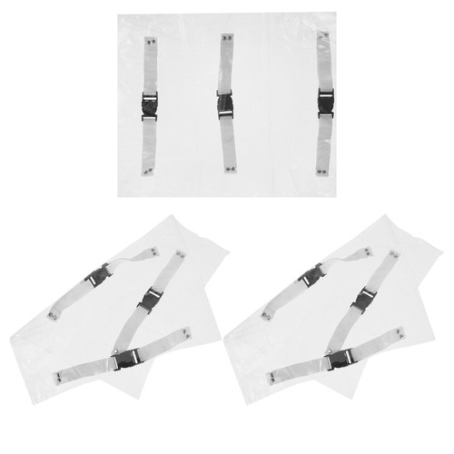 3 Pcs Dental Chair Foot Pads Office Baby Pvc Cover Transparent Feet Protector