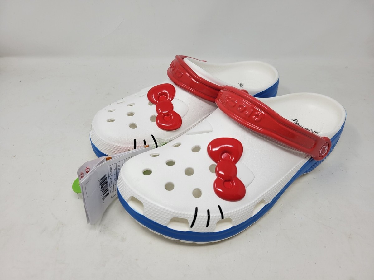サンダル POOL SLIDE SANDALS New Women's Crocs Hello Kitty Iam Classic Clog Model #209438
