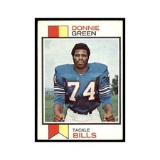 1973 Topps Donnie Green RC Bills #258