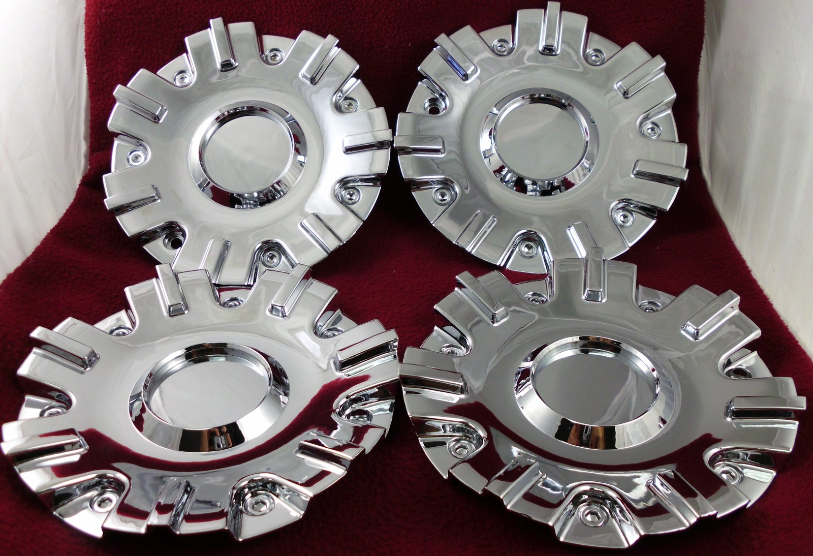 2 Crave Wheels Chrome Custom Wheel Center Caps Set of 4 # C705903 / LG1204-07