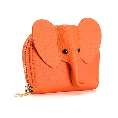 1pc PU Leder Elefant Money Bag Mini Wallet Women Münze Reißverschluss Key Hül^>d