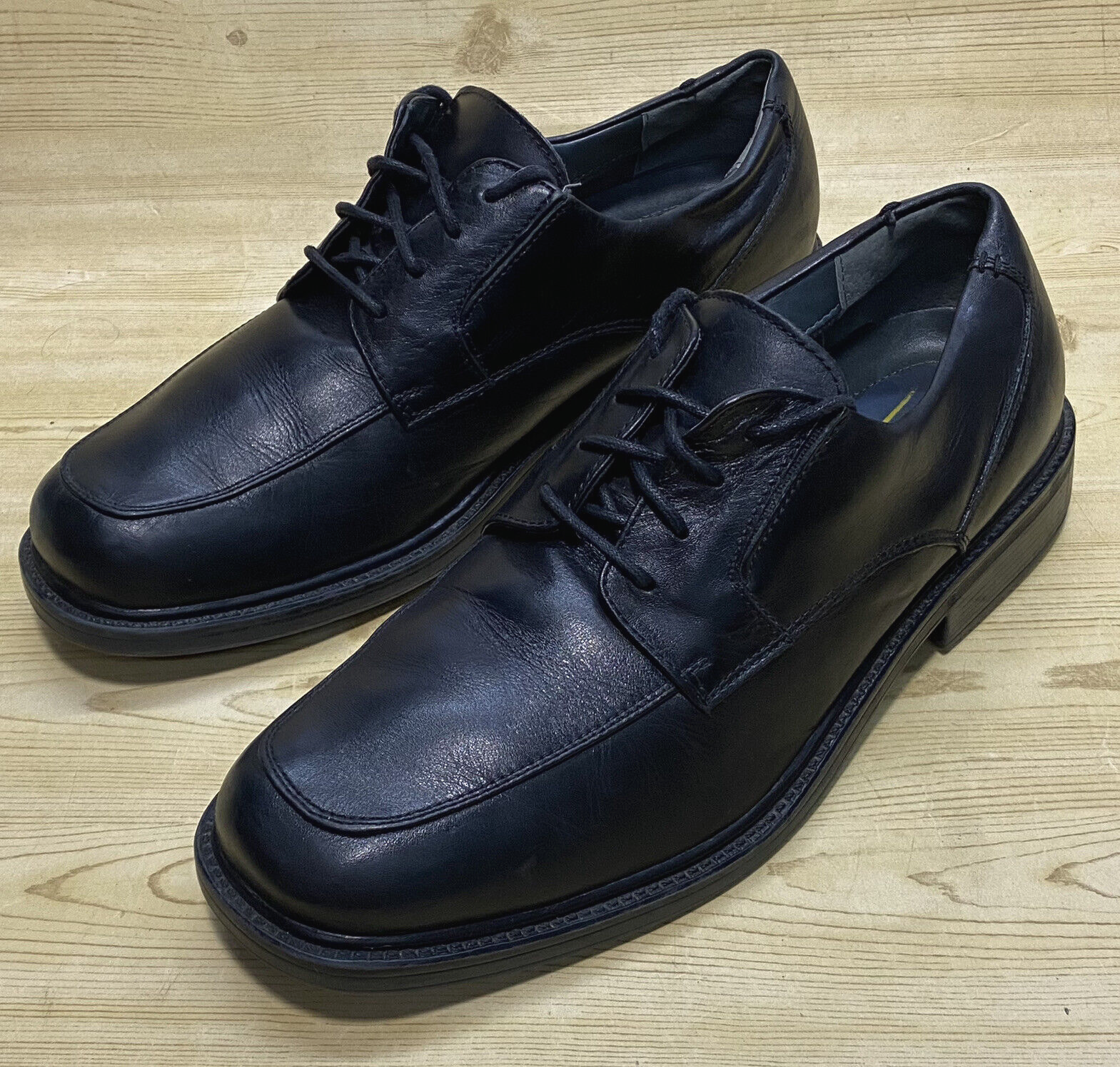 SAOLA Scarpe comode Dockers Pro Style Oxford nere in pelle da uomo 12M stringate punta tonda