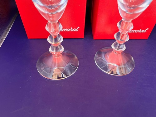 Baccarat Crystal Glass Wine Glass 2PCS 7.0in/18cm in Box - Picture 4 of 19