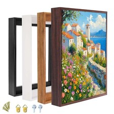 Floater Frame for 1.25 thick Canvas, Available in 25 size and 4 Color, Wood-...