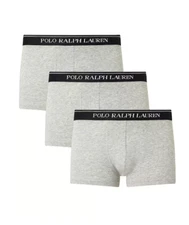 BNWT - Polo Ralph Lauren 3 Stretch Cotton Classic Trunks In Black And Grey - XL 
