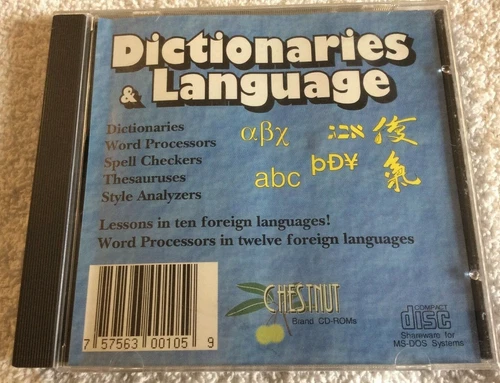 Dictionaries & Language by Chestnut 1993 - Shareware for DOS systems