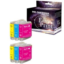 6PK LC51 LC-51 Color Ink Cartridge for DCP-130C DCP-330C FAX-230C Printer