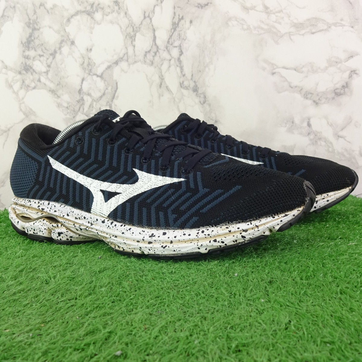 Mizuno Trainers Size Mens Shoes Waveknit R2 Sports Running Gym Mudrun Mesh