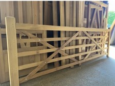 Wooden Field Gates Iroko Hardwood Farm Gate Good Quality 5 Bar Driveway Gates