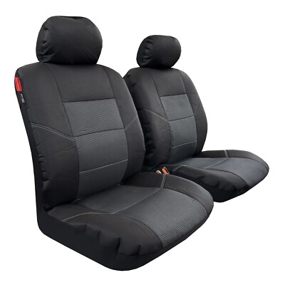Canvas Seat Covers For Volkswagen Amarok Jacquard Black