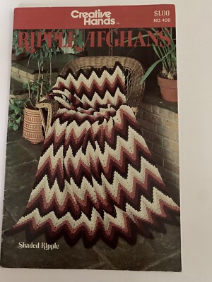 Creative Hands  Ripple Afghans  Vintage Booklet 1981