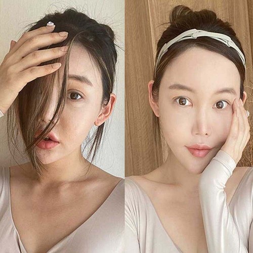 Girl With Tooth Non-slip Telescopic Headband Acrylic Folding Hairband Head Wrap - Picture 12 of 17