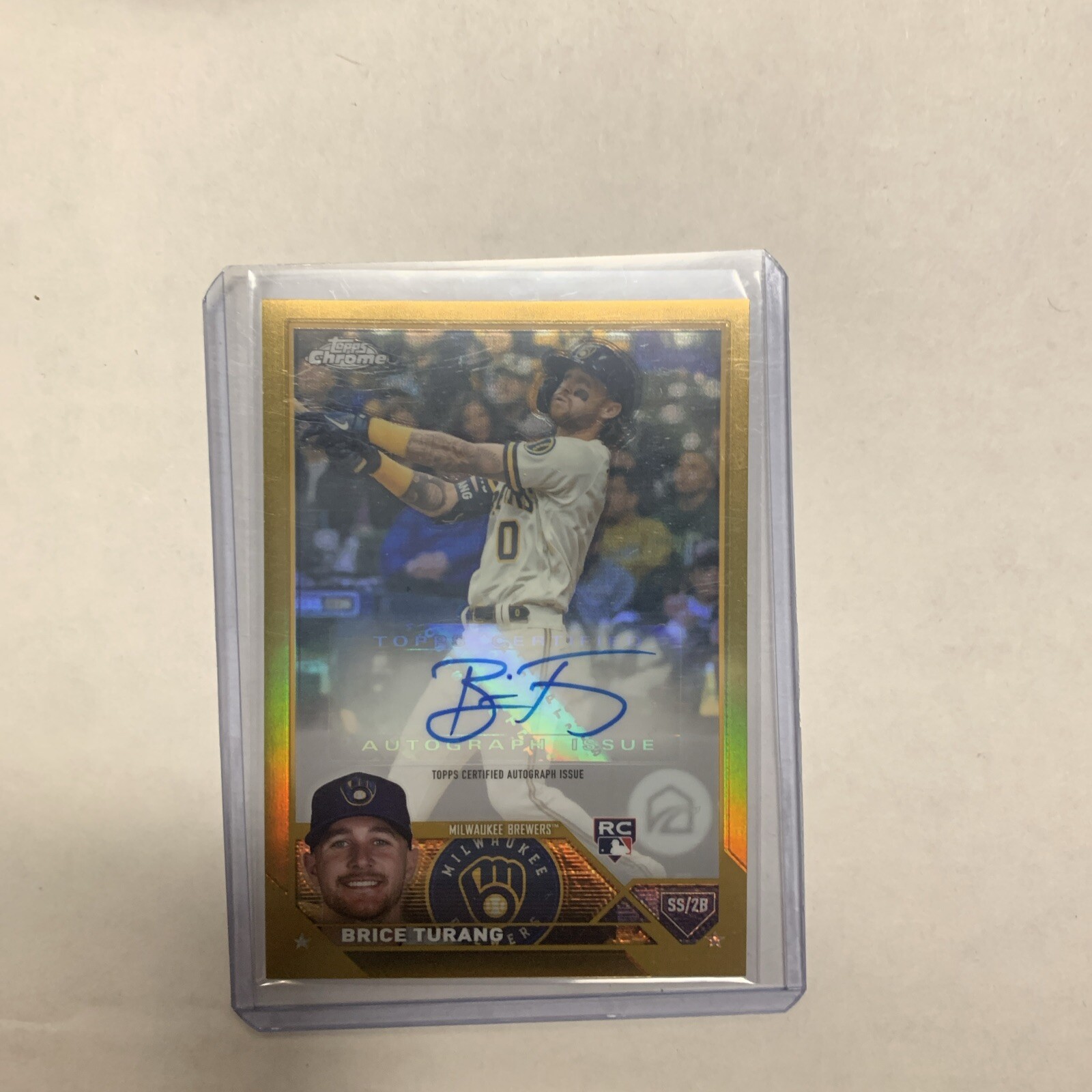 2023 Topps Chrome Update BRICE TURANG RC AUTO True Gold Refractor /50 ⚾️🔥