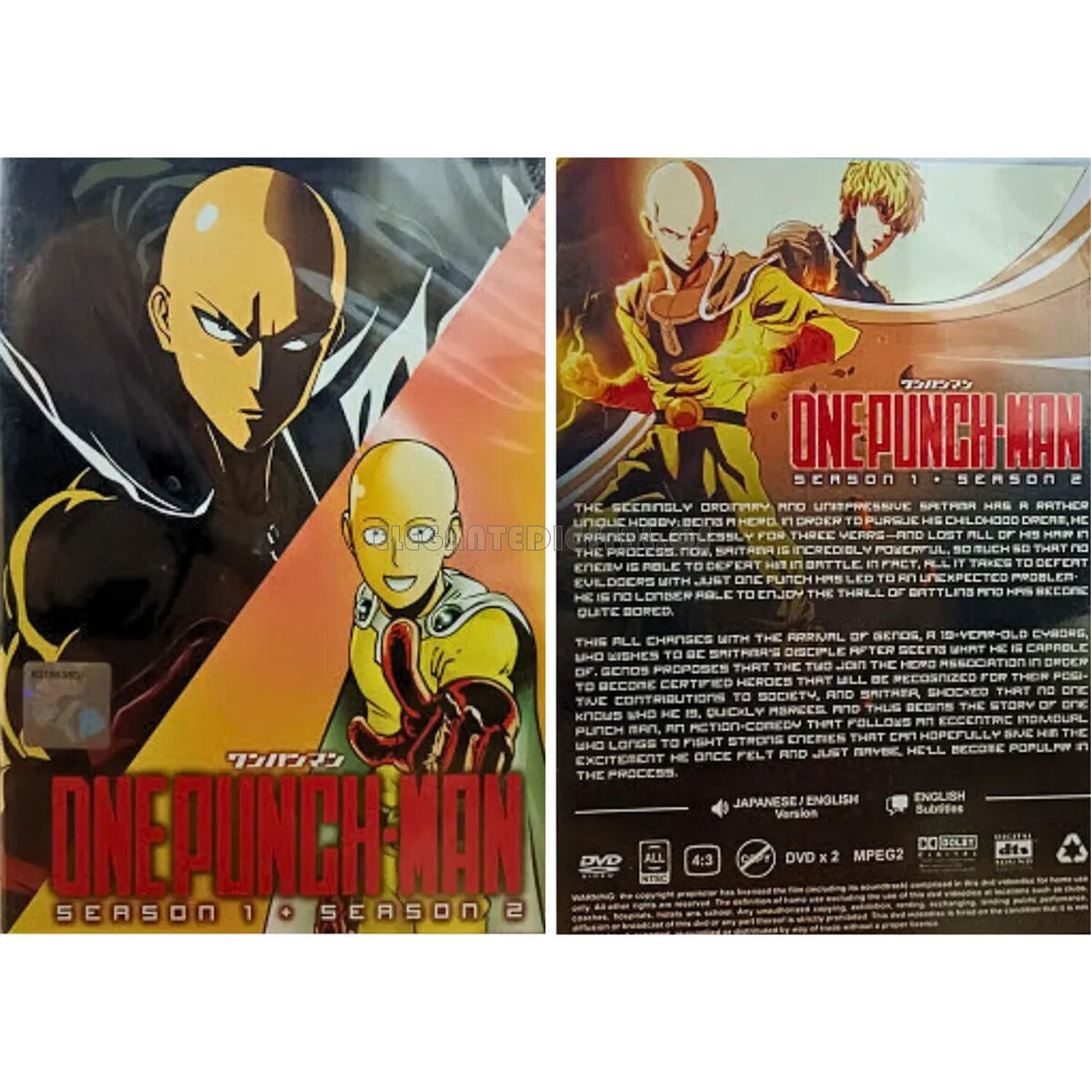 Anime DVD One Punch-Man Season 1 & 2 (Episode 1-24 End) English Version