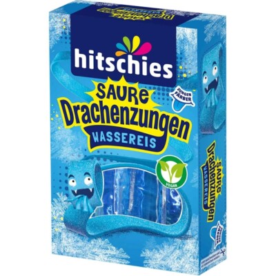 Hitschies Saure Drachenzungen Blau 10x40ml (400ml) Wassereis
