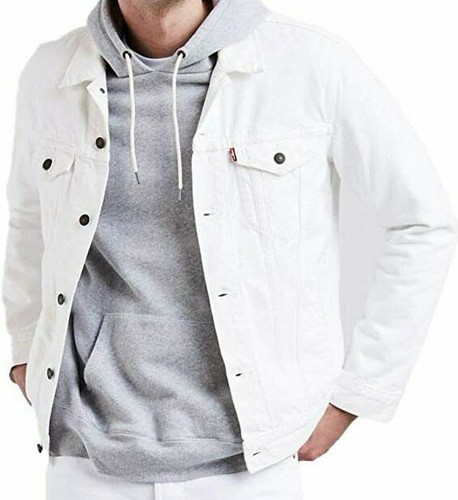 Levi's Men's Trucker White Denim Jacket 