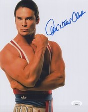 American Gladiators 8x10 photo of Nitro signed by Dan Clark JSA COA