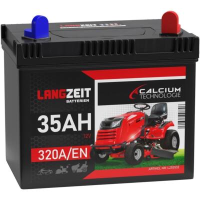 Langzeit Starterbatterie 35Ah 12V PPR Rasentraktor Aufsitzmäher Rasenmäher 