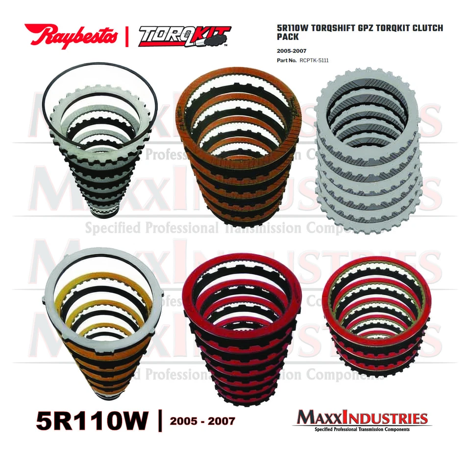 Kit Embrague Transmisión 5R110W GPZ TorqKit Alto Rendimiento 2005+ (RCPTK-5111) Foto 2 de 2